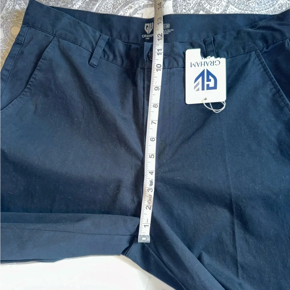 Graham Luxe Men’s Richmond GL5013M Jet Black Cotton Golf Pants- Size 34X30 - Picture 8 of 13